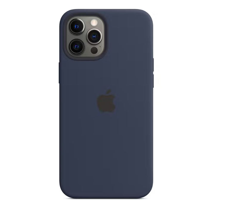 Apple Silicone Case w/ MagSafe for iPhone 12 Pro Max - Deep Navy Blue