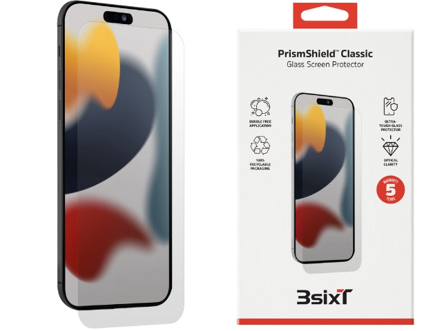 3SIXT PrismShield Classic Screen Protector iPhone 15 Plus /15 Pro Max