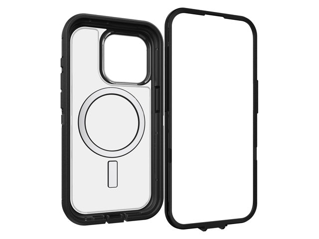OtterBox Defender XT CLEAR iPhone 15 Pro Max Case Dark Side Black Clear