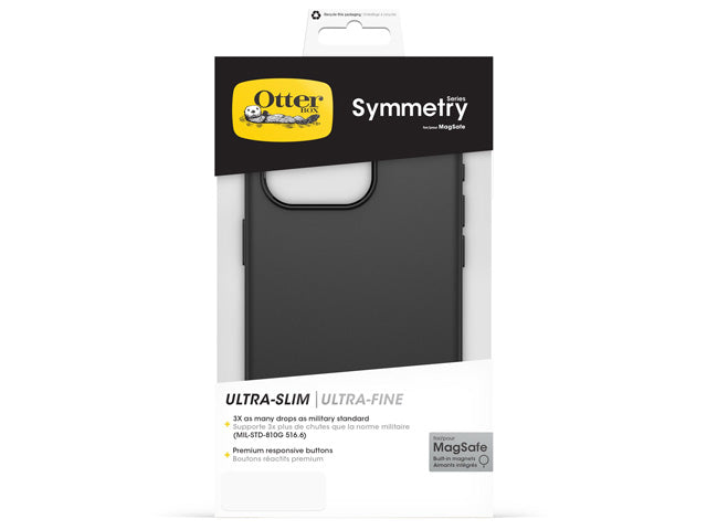 OtterBox Symmetry Plus Case iPhone 15 Pro Max Case - Black