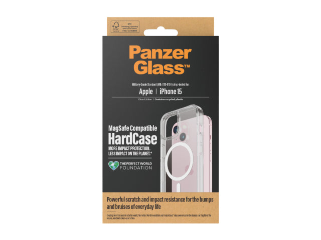 PanzerGlass Hard case Magsafe iPhone 15 Clear