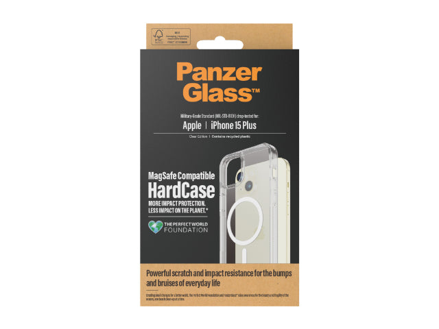 PanzerGlass Hardcase Magsafe iPhone 15 Plus Case Clear