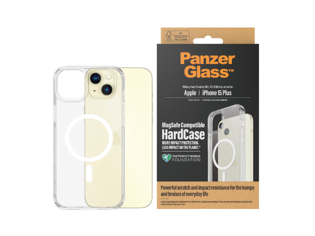 PanzerGlass Hardcase Magsafe iPhone 15 Plus Case Clear