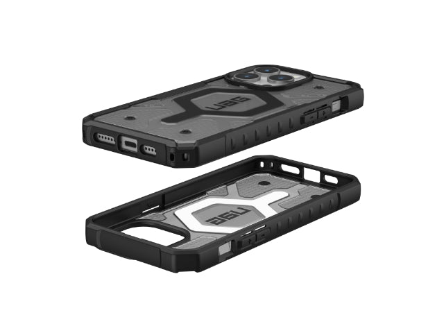 UAG Pathfinder Clear Magsafe iPhone 15 Pro Case - Ash Black