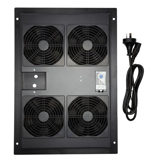 DYNAMIX Replacement Drop in Fan Tray for SR Series Cabinets. Includes Thermostat