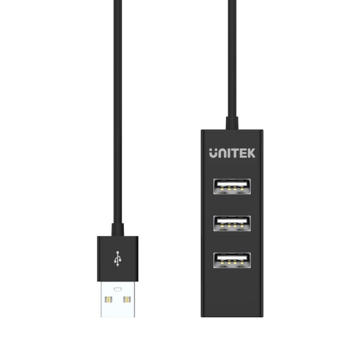 UNITEK USB-A 2.0 4-Port High Speed Hub with Data Transfer Speed up to 480Mbps. C