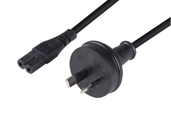 DYNAMIX 2M 2-Pin plug to C7 Figure 8 connector. 7.5A. SAA approved power cord. 0
