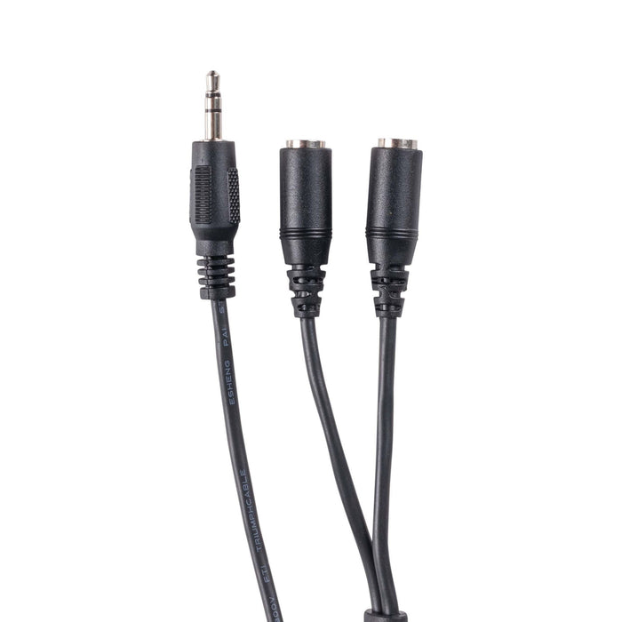 DYNAMIX 0.2m Stereo Y Cable 3.5mm Plugs
