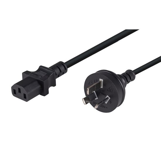 0.75M 3-Pin Plug to IEC C13 Female Plug 10A SAA Power Cord 1.0mm copper core
