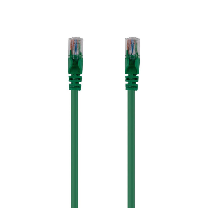 10m Cat6 Green UTP Patch Lead T568A Specification 250MHz 24AWG Slimline Snagless
