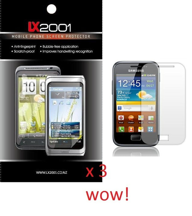 3 x Samsung Galaxy Ace Plus S7500 Screen Protector