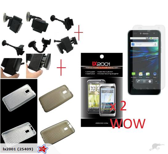 LG Optimus 2X P990 TPU Gel Case SP Kit Holder