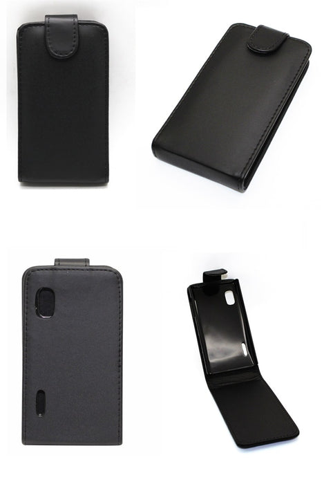 LG Optimus L5 E610 Leather + Gel Case + 2 x SP