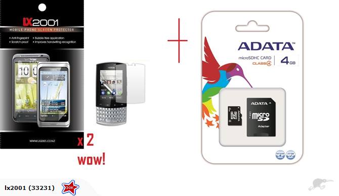 Nokia Asha 303 Screen Protector 4GB Card