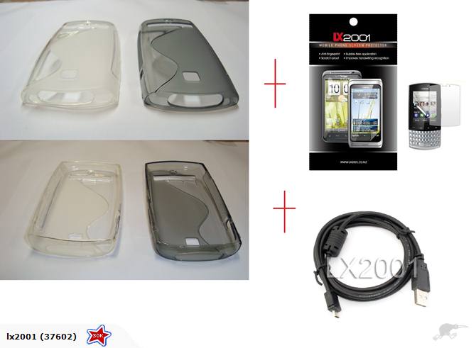 Nokia Asha 303 Case + SP + USB PC Cable