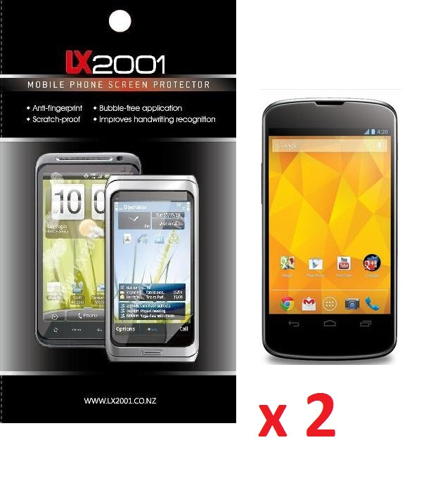 2 x LG Nexus 4 E960 Screen Protector