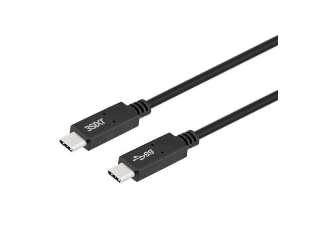 3SIXT Charge & Sync Cable USB-C to USB-C PD 1M - Black 3S-1179 9318018129509