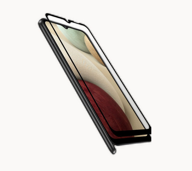 3SIXT Samsung Galaxy A12 6.5" PrismShield Glass Screen Protector - Black Rim 3S-2094 9318018151685