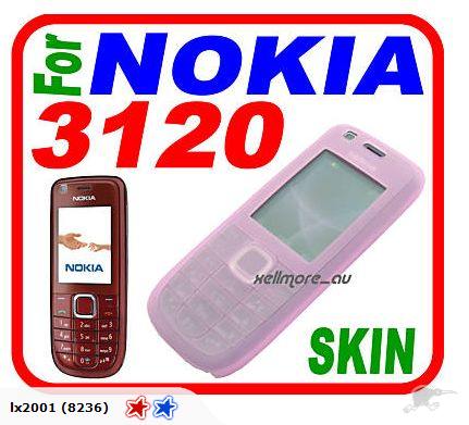 Nokia 3120 Pink Silicon Case + Screen Protector