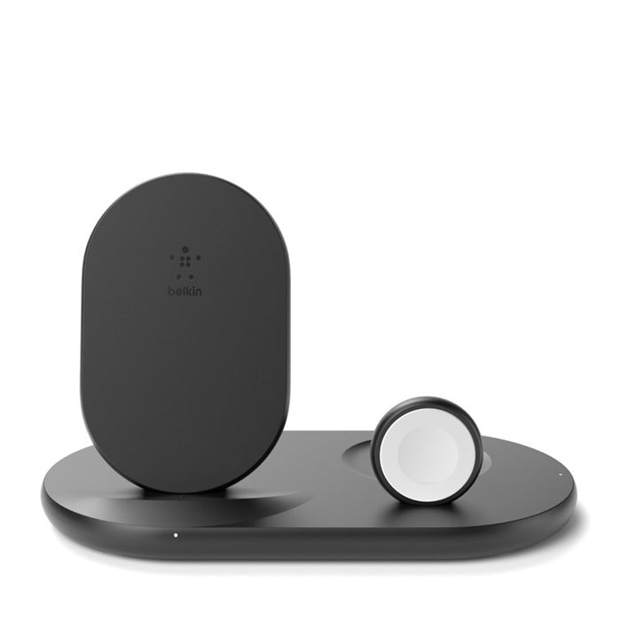 Belkin Wireless 10W Qi Charging Stand for iPhone, AirPod & Apple Watch - Black WIZ001AUBK 745883794300