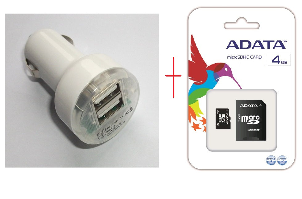 Mobile Phone 4GB + DUAL USB Car Charger