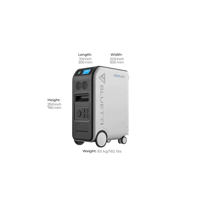 Bluetti Ep500P Ups Home Backup Power Station | 3000W (6000W Surge) 5100Wh
