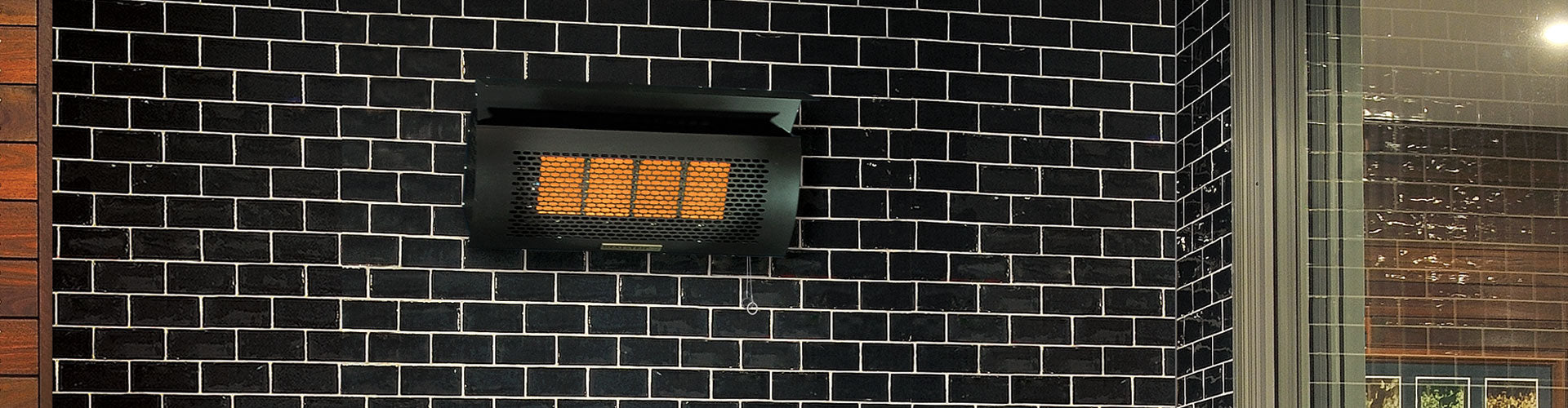 Heatstrip Heat Strip Wall mounted Outside Heater - Natural Gas
