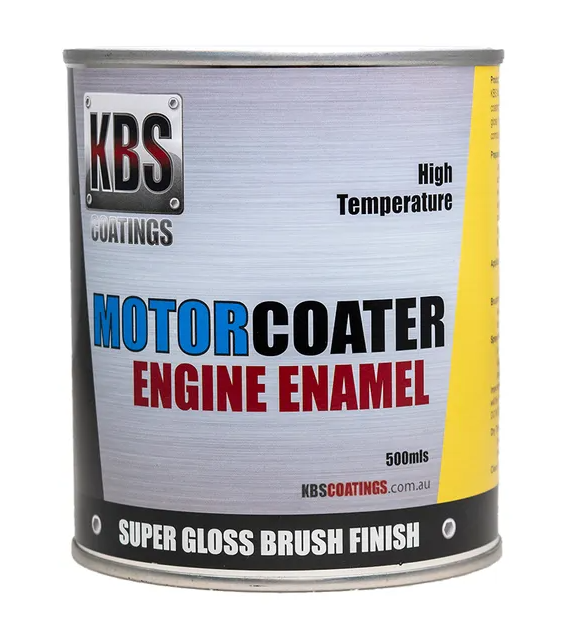 KBS Engine Enamel Motorcoater Velvet Satin Black 500ML 69312
