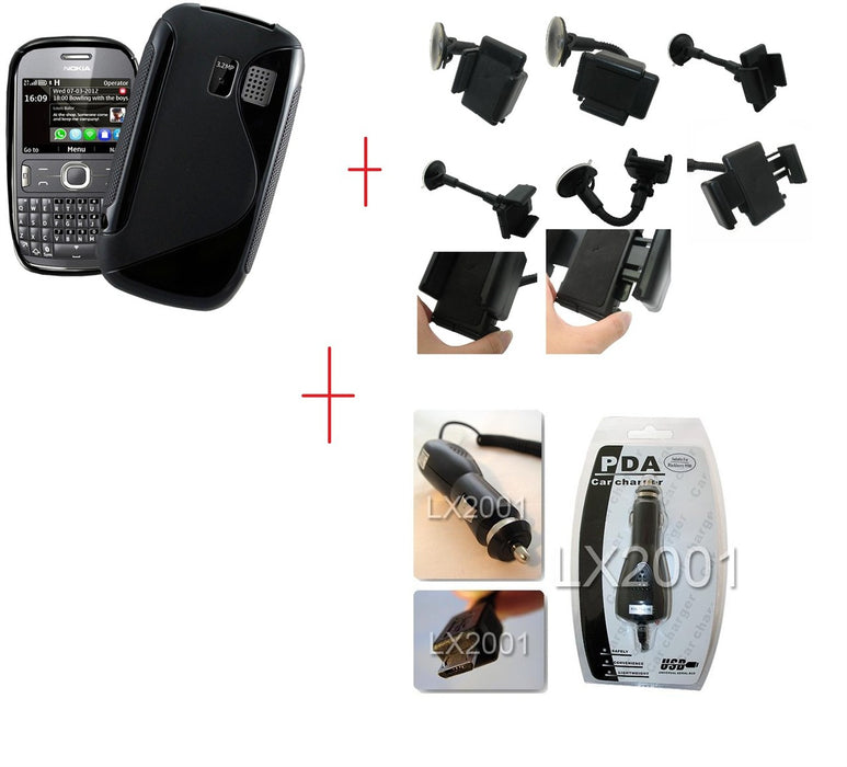 Nokia Asha 302 Car Kit Holder Charger