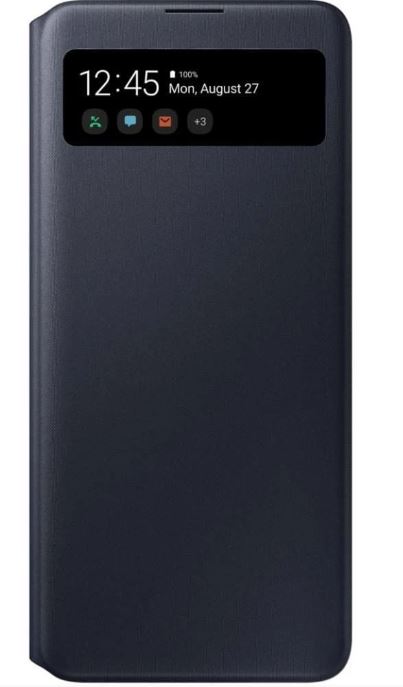 Samsung Galaxy A71 6.7" S View Wallet Cover - Black EF-EA715PBEGWW 8806090181276
