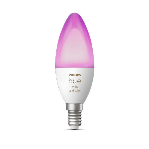 Philips Hue Colour/White 5.3W B39 Candle E14 Bulb