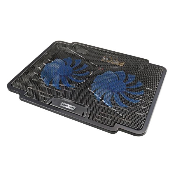 Brateck Laptop Cooling Pad w/ Silent Fan. Adjust height performance 140mm fans. USB.