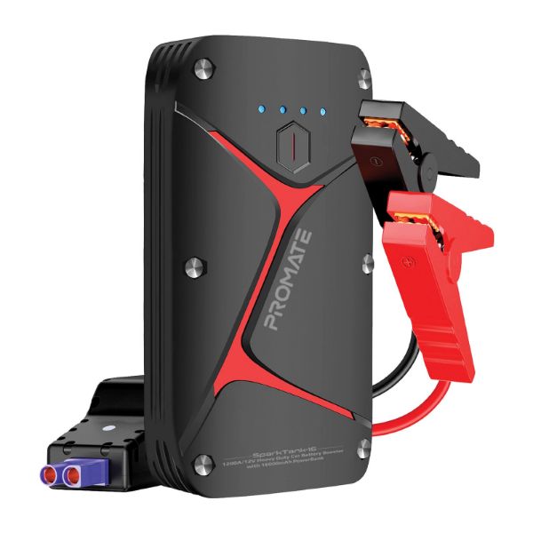 Promate 12V IP67 Car Jump Starter w/ Built-in 16000mAh Powerbank 80lm LED Flashlight
