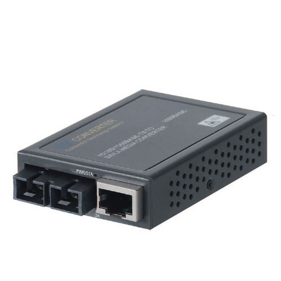 CTC Union Gigabit RJ45 to SC Single-Mode Fibre Media Converter. 30km. 10/100/1000Base-TX RJ45 to 100
