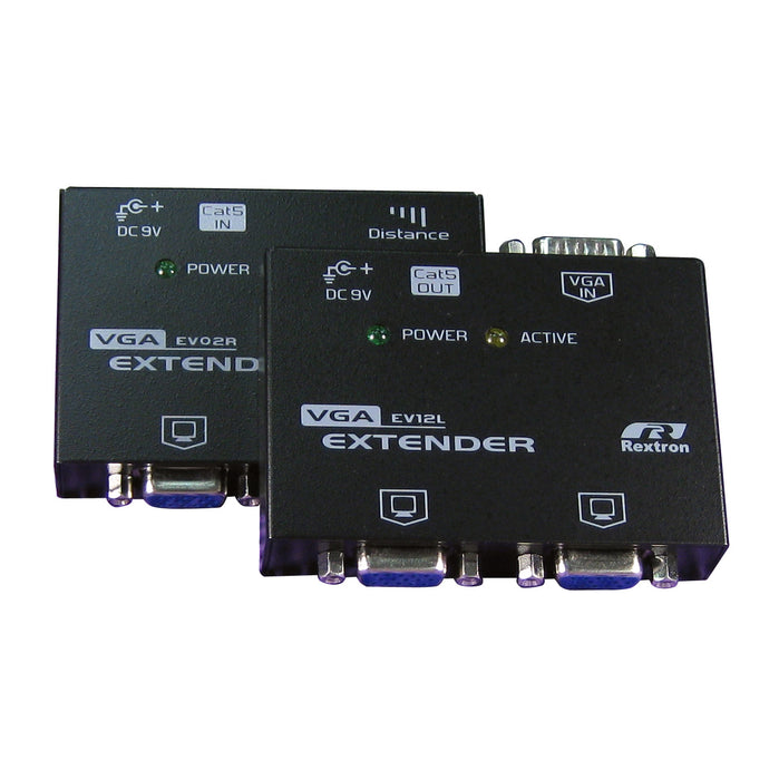 Rextron Video Extender. Allows VGA signal to be extended up to 150m Using Cat5 UTP Cable
