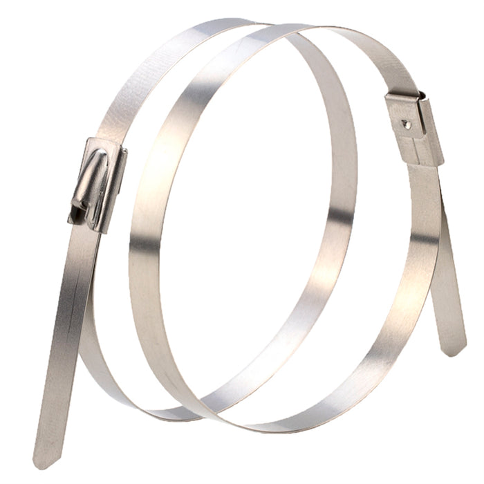 DYNAMIX 7.9 x 1000mm 316L Stainless Steel Cable Ties Pack of 50 1600N/163kgs Tensile Strength