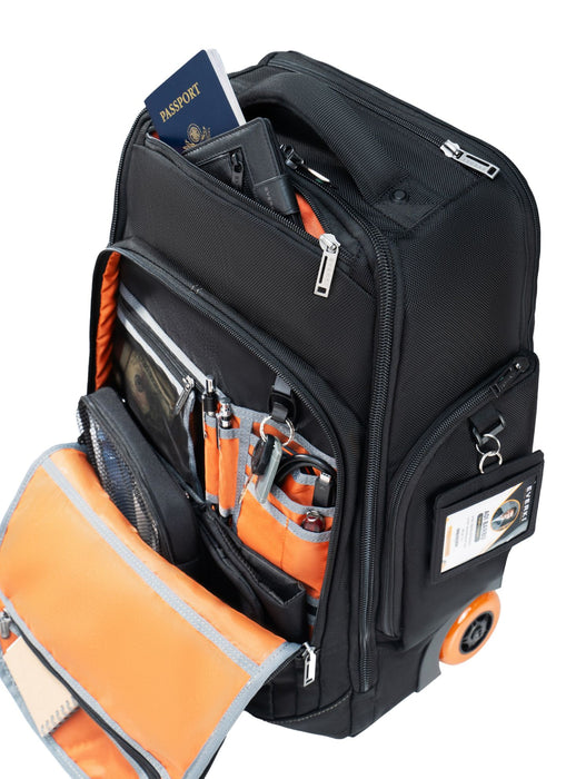 Everki Atlas Wheeled Laptop Backpack. Notebooks 13-17.3''. Felt-lined iPad/Kindle/tablet