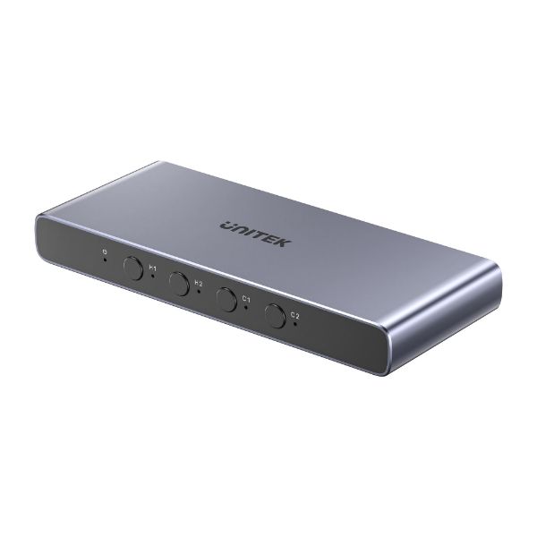 UNITEK 4-In-1-Out 4K Switch Switch Between Dual 4K@60Hz & USB-C Sources.