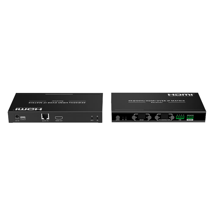 Lenkeng HDMI extender over IP (Matrix) supports 4k@60hz.Compatible with Cat5e/6. Up to 120M (RX)
