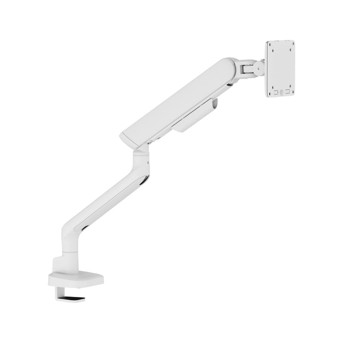Brateck 17"-35" Elite Single Screen Mechanical Spring Monitor Arm. Max Load 11Kgs, White