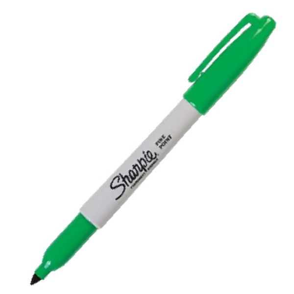 Sharpie 30004 Fine Point Permanent Marker Green 30004 - (MOQ 12)
