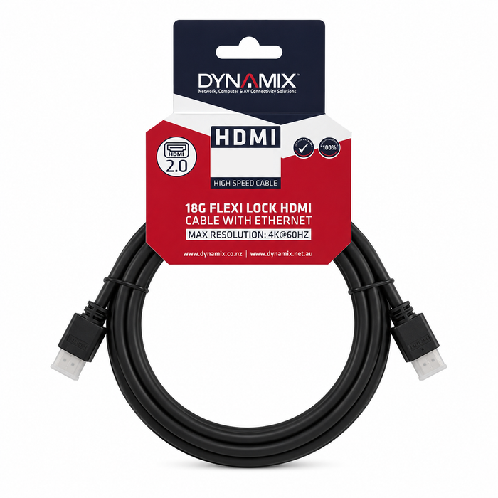 Unitek 7.5m HDMI High Speed 18Gbps Flexi Lock Cable w/ Ethernet Max Res: 4K2K@60Hz