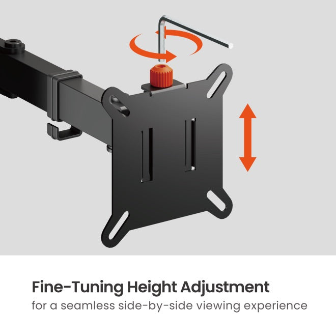 1Brateck 3"-32" Dual Monitor Desk Mechanical Table Stand Bracket.