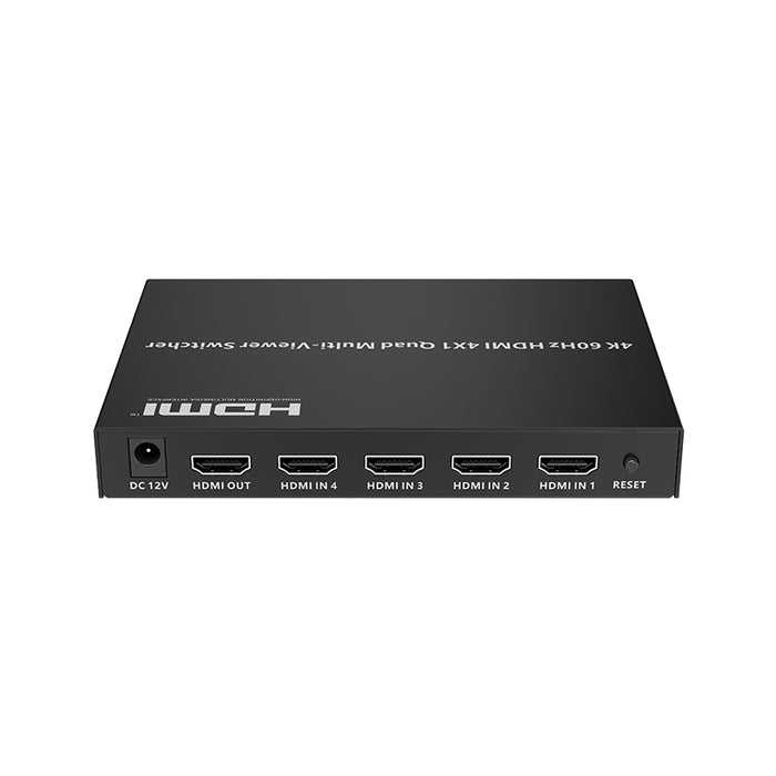 Lenkeng 4-In-1-out HDMI Multi viewer Switch. Displays Video 4x HDMI Supports 4K@60Hz