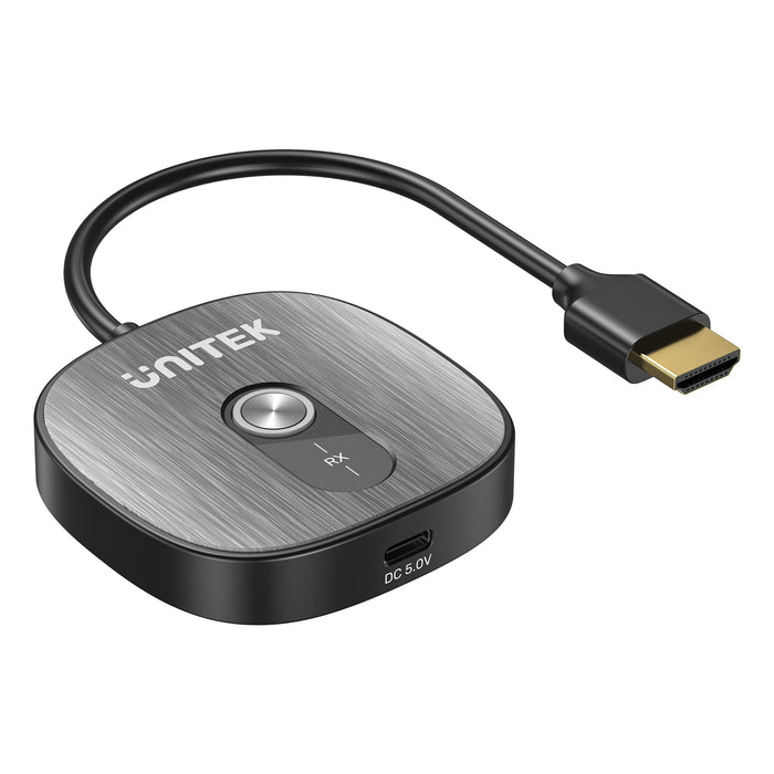 Unitek 4K30Hz Wireless HDMI Receiver Supports HDCP 1.4. Dual Band 50m Transmission