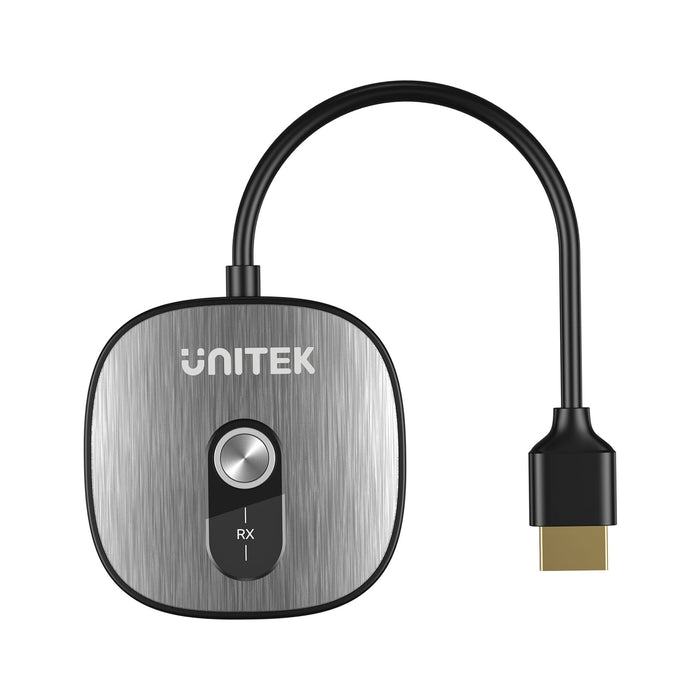 Unitek 4K30Hz Wireless HDMI Receiver Supports HDCP 1.4. Dual Band 50m Transmission