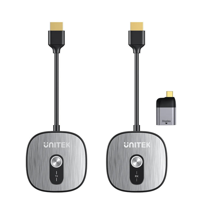 4Unitek K30Hz Wireless HDMI Transmitter & Receiver Bundled with USB-C to HDM Adapter