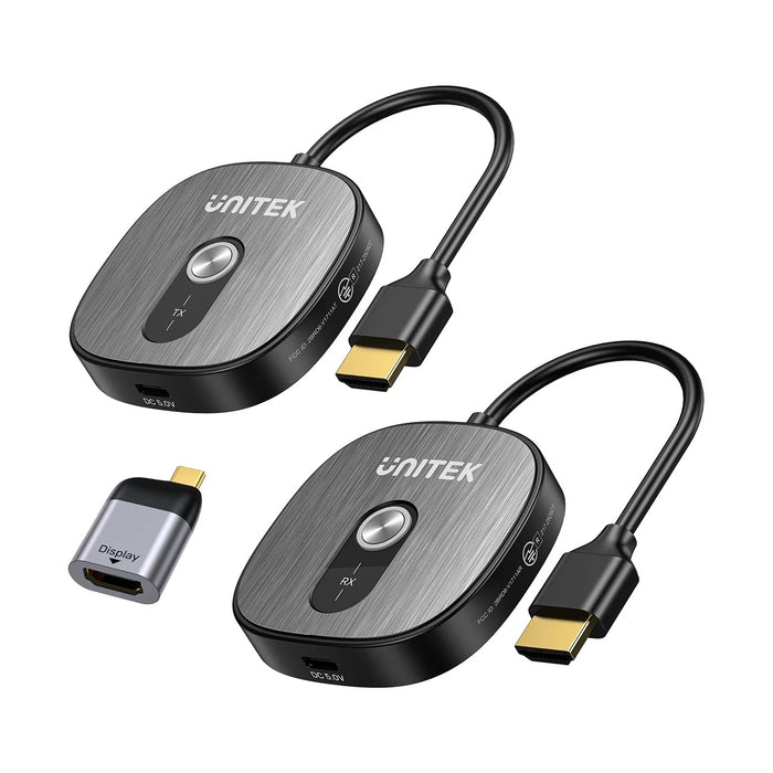 4Unitek K30Hz Wireless HDMI Transmitter & Receiver Bundled with USB-C to HDM Adapter