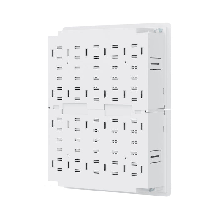 DYNAMIX Recessed Entertainment Box with Lid 500x386x100mm 10kg Weight Cap, White
