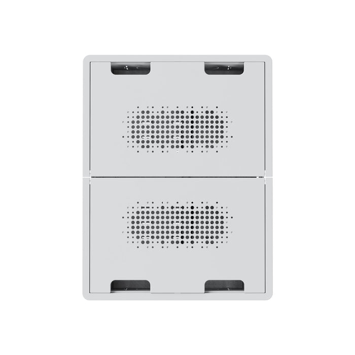 DYNAMIX Recessed Entertainment Box with Lid 500x386x100mm 10kg Weight Cap, White